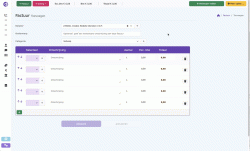 Een nieuwe prijs-item toevoegen aan factuurdetails